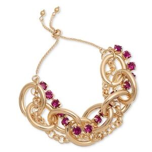 New I.n.c. International Concepts Circle Link & Crystal Slider Bracelet Macy’s
